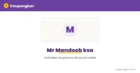 Mr Mandoob ksa Coupon Code