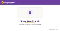 Sony World KSA Coupon Code