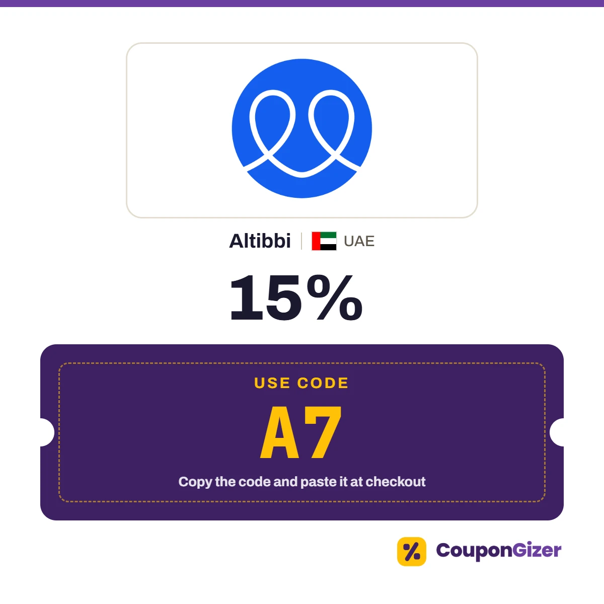 Coupon code A7 for Altibbi UAE – 15% off Coupon code A7 for Altibbi UAE – 15% off