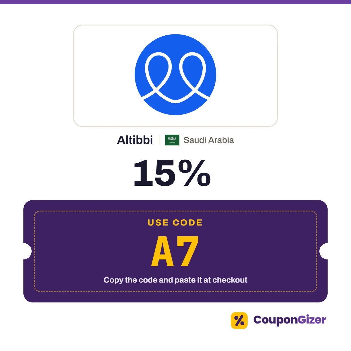 Coupon code A7 for Altibbi Saudi Arabia – 15% off Coupon code A7 for Altibbi Saudi Arabia – 15% off