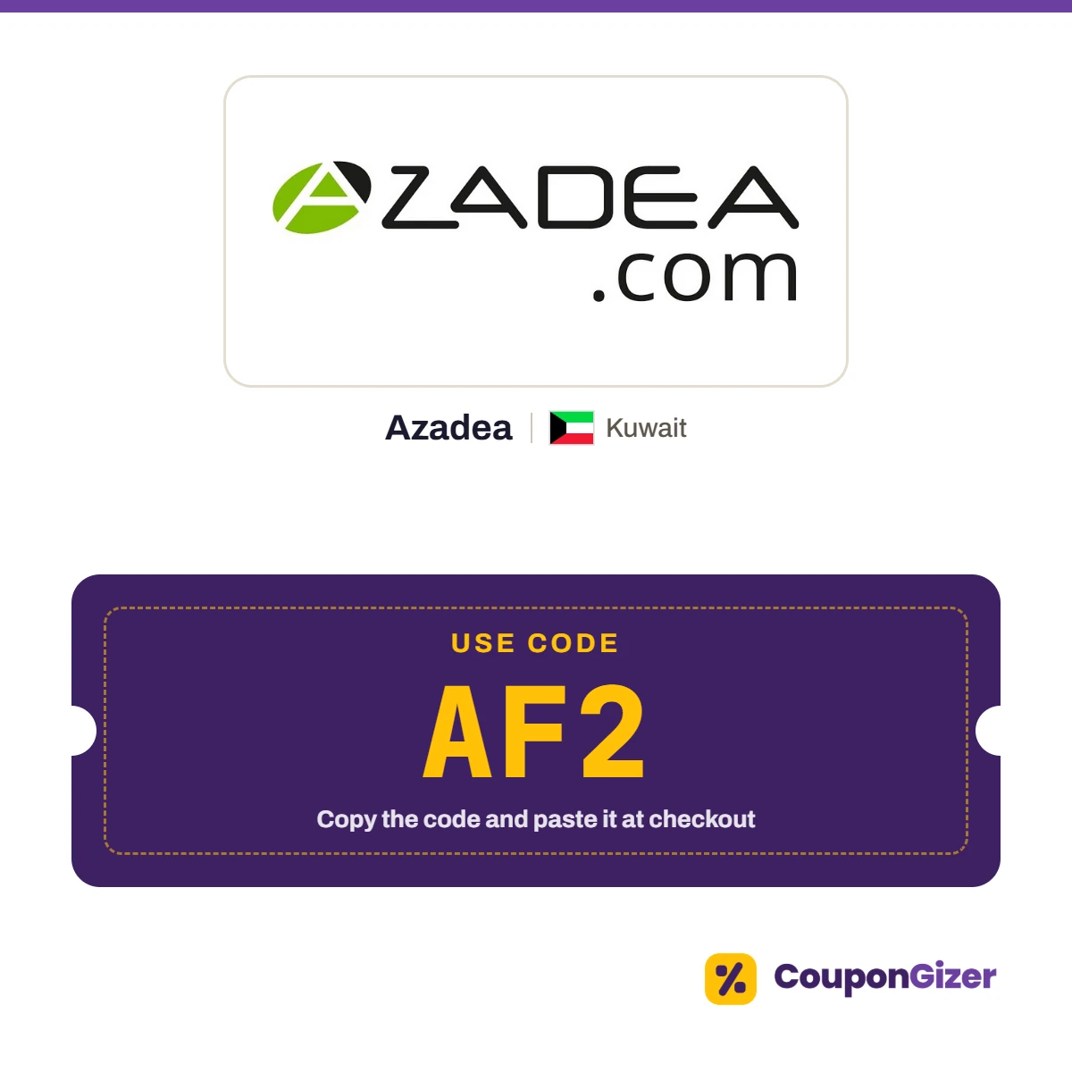 Azadea Kuwait coupon code AF2 Azadea Kuwait coupon code AF2