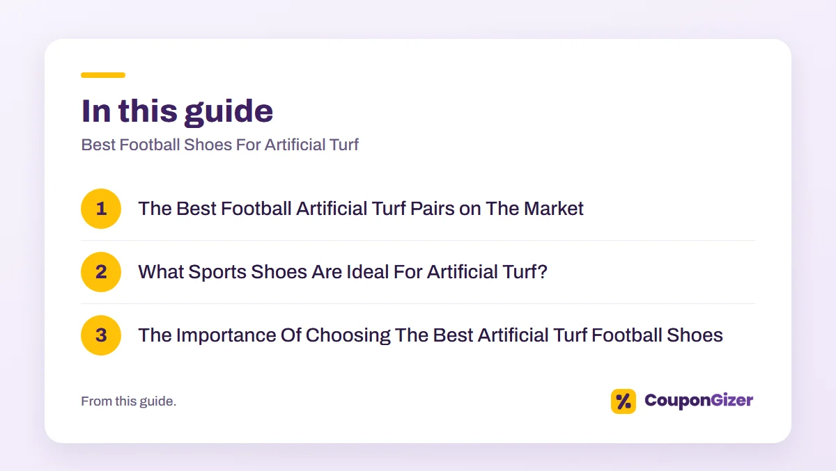 Best Football Shoes For Artificial Turf 2 In this guide – Best Football Shoes For Artificial Turf