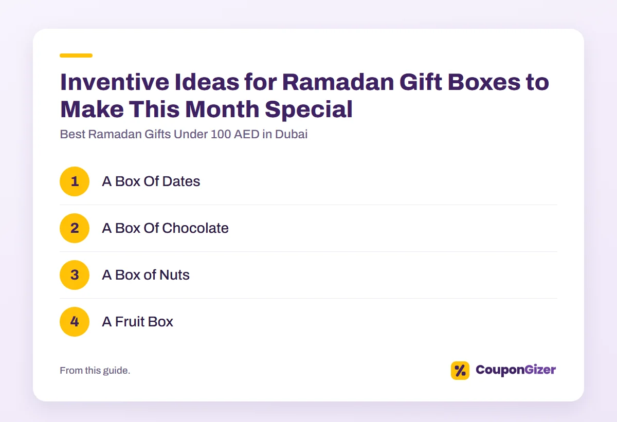 Best Ramadan Gifts Under 100 AED in Dubai 3 Inventive Ideas for Ramadan Gift Boxes to Make This Month Special – Best Ramadan Gifts Under 100 AED in Dubai