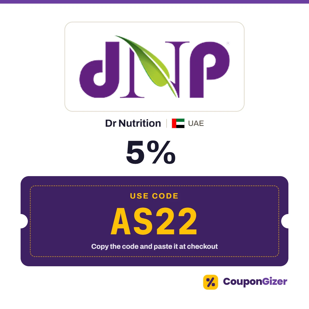 Coupon code AS22 for Dr Nutrition UAE – 5% off Coupon code AS22 for Dr Nutrition UAE – 5% off