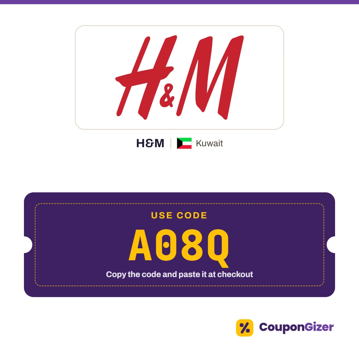 H&M Kuwait coupon code A08Q H&M Kuwait coupon code A08Q