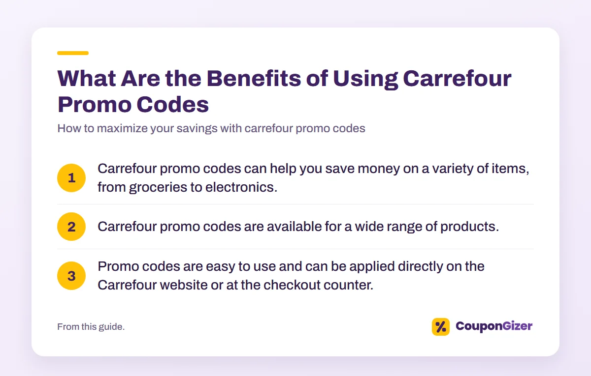How to maximize your savings with carrefour promo codes 3 What Are the Benefits of Using Carrefour Promo Codes – How to maximize your savings with carrefour promo codes
