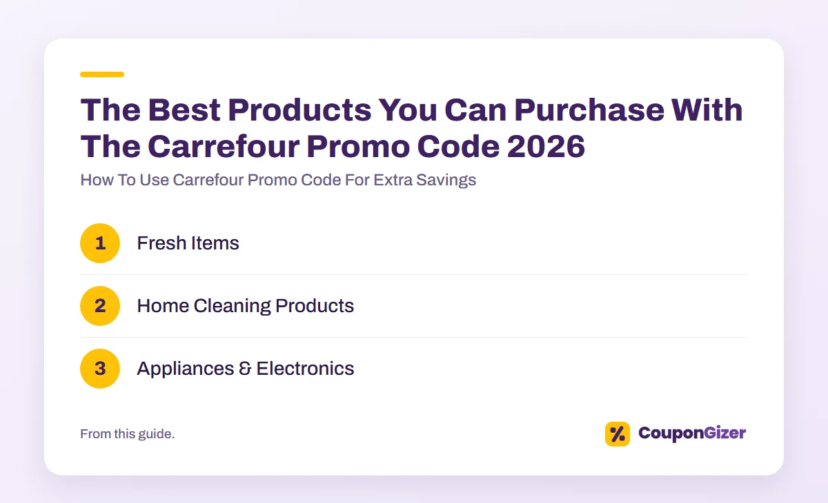 How To Use Carrefour Promo Code For Extra Savings 4 The Best Products You Can Purchase With The Carrefour Promo Code 2026 – How To Use Carrefour Promo Code For Extra Savings