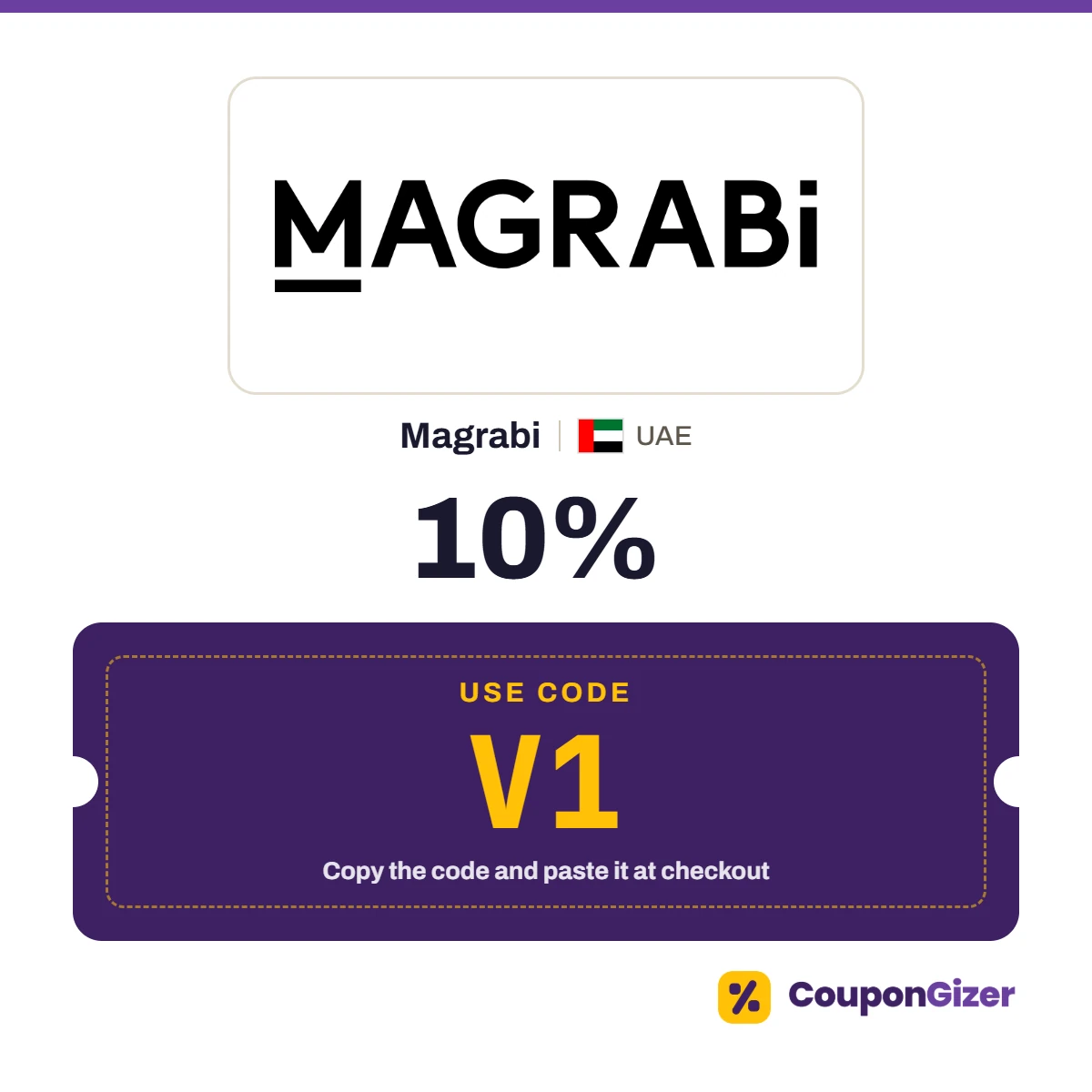 Coupon code V1 for Magrabi UAE – 10% off Coupon code V1 for Magrabi UAE – 10% off