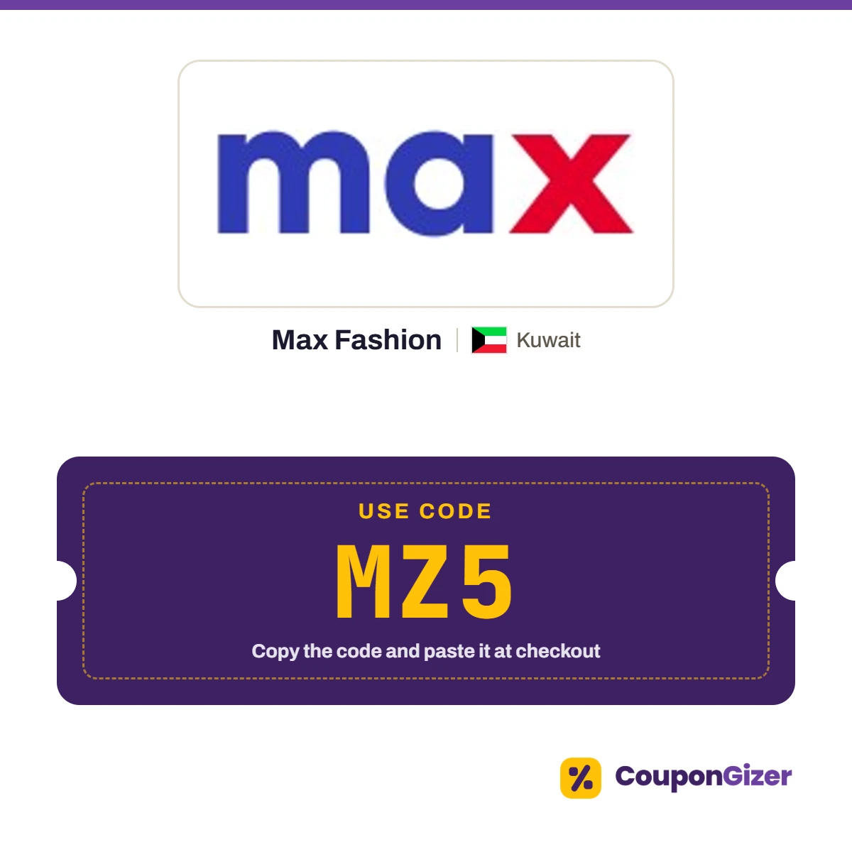 Max Fashion Kuwait coupon code MZ5 Max Fashion Kuwait coupon code MZ5