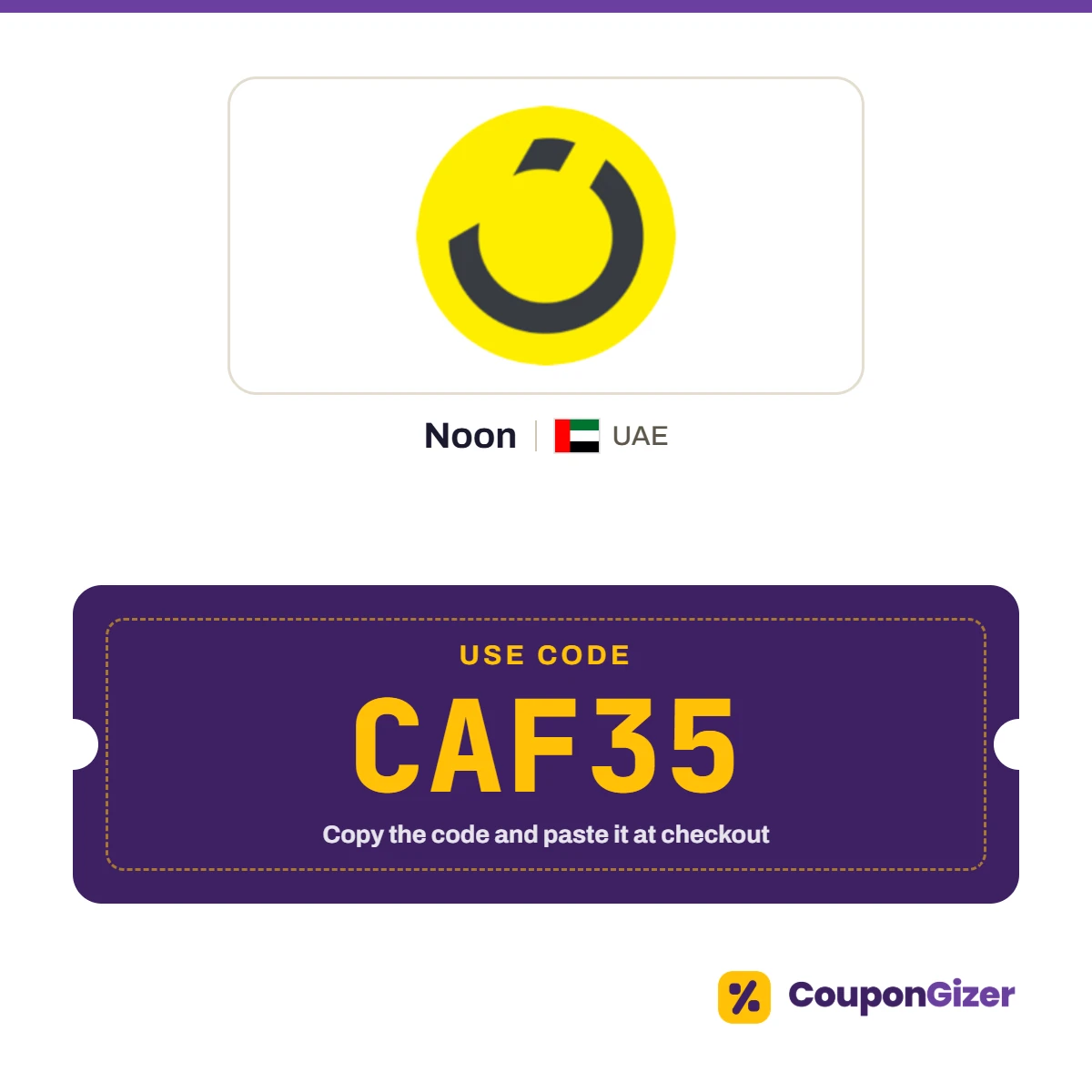 Noon UAE coupon code CAF35 Noon UAE coupon code CAF35