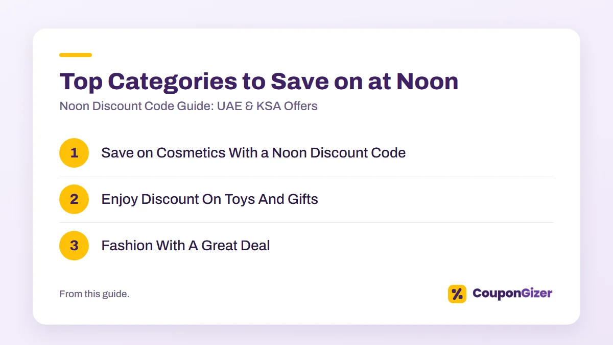 Noon Discount Code Guide: UAE & KSA Offers 4 Top Categories to Save on at Noon – Noon Discount Code Guide: UAE & KSA Offers