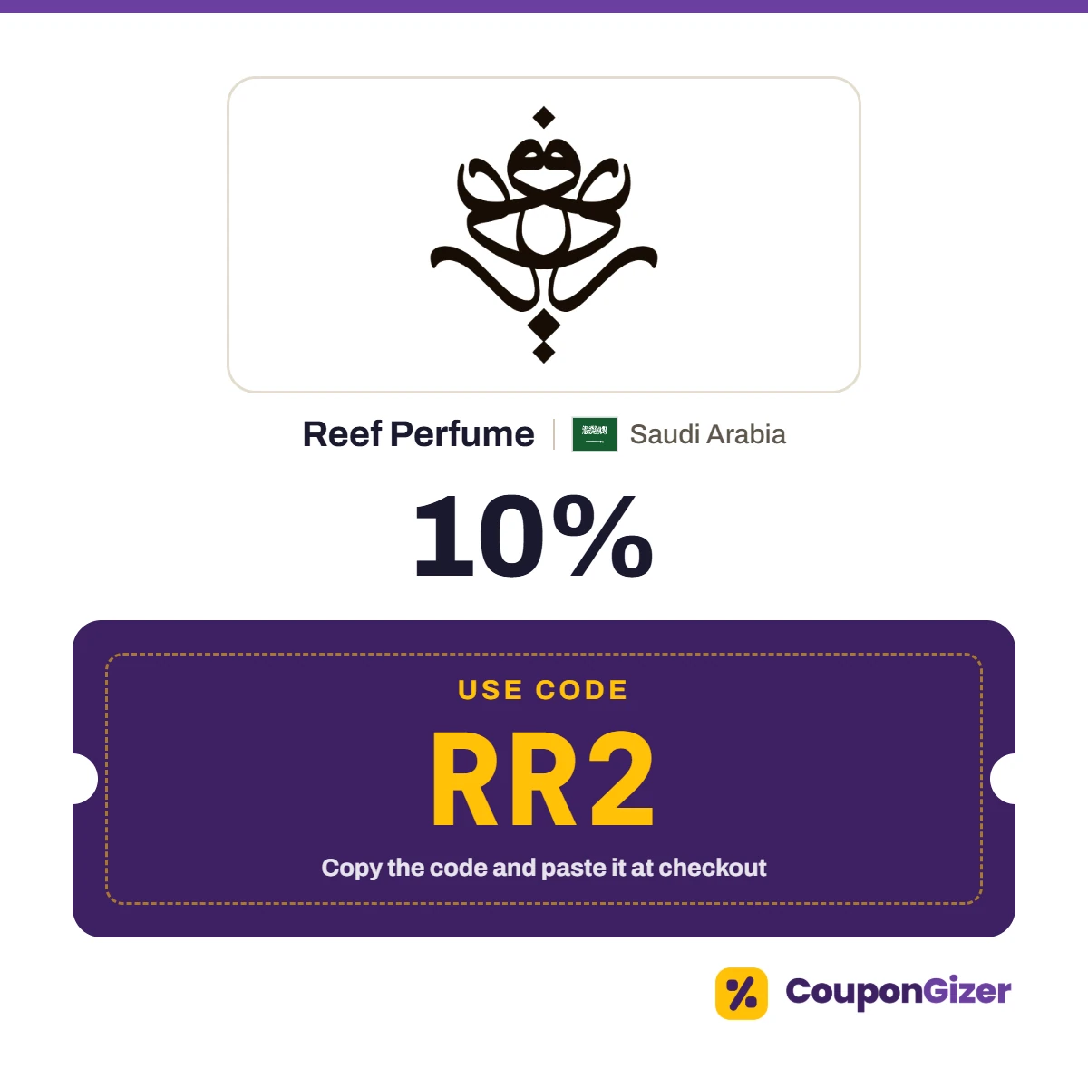 Coupon code RR2 for Reef Perfume Saudi Arabia – 10% off Coupon code RR2 for Reef Perfume Saudi Arabia – 10% off