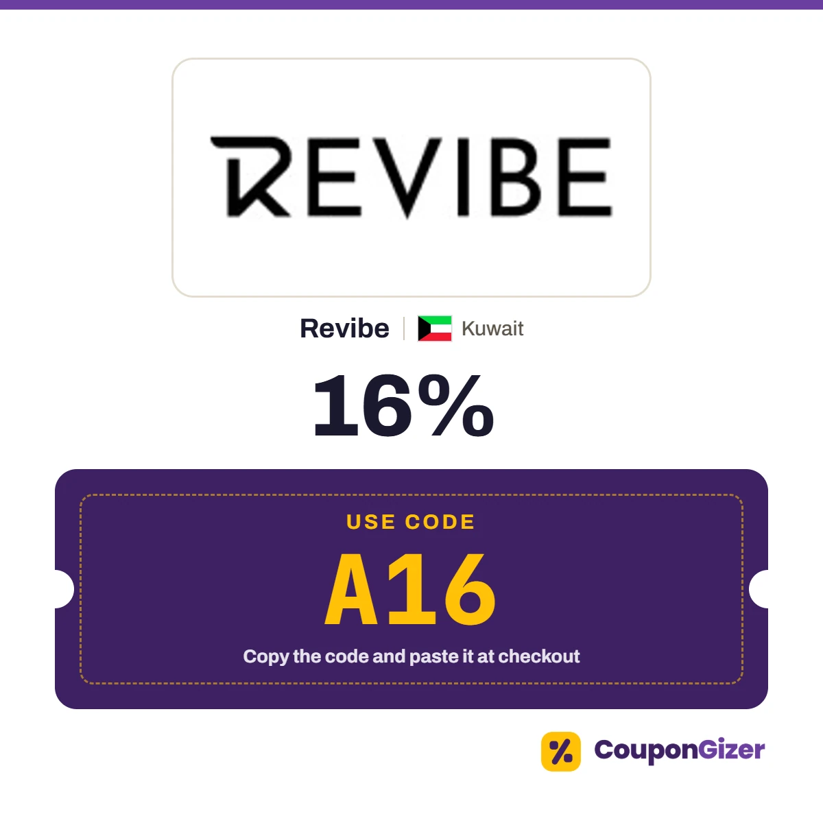 Revibe Kuwait coupon code A16 Revibe Kuwait coupon code A16