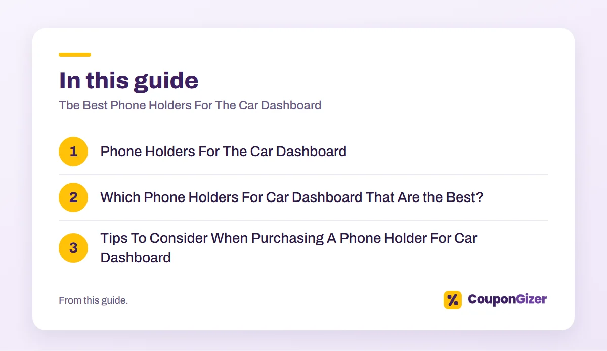Tbe Best Phone Holders For The Car Dashboard 3 In this guide – Tbe Best Phone Holders For The Car Dashboard