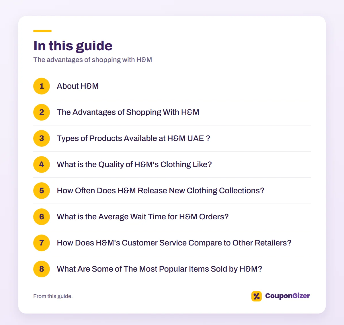 The advantages of shopping with H&M: Coupongizer 3 In this guide – The advantages of shopping with H&M