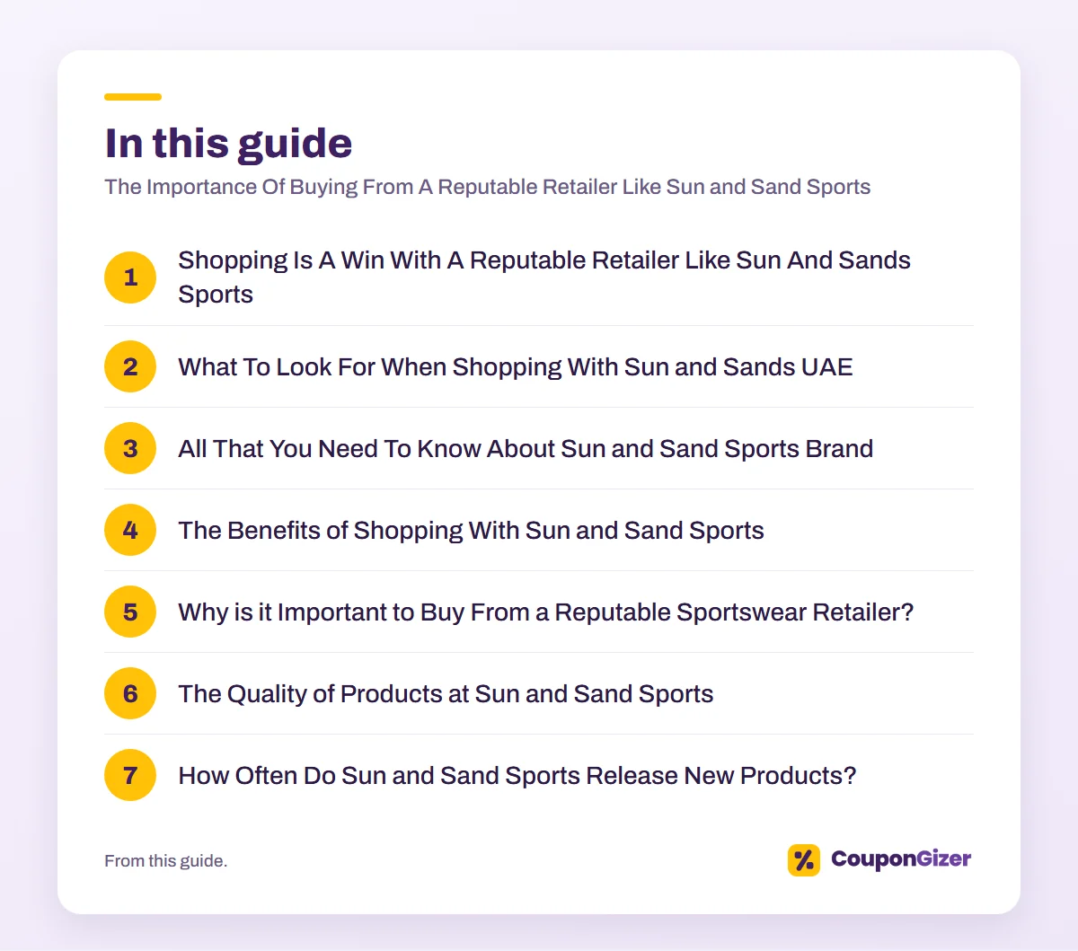 The Importance Of Buying From A Reputable Retailer Like Sun and Sand Sports 3 In this guide – The Importance Of Buying From A Reputable Retailer Like Sun and Sand Sports
