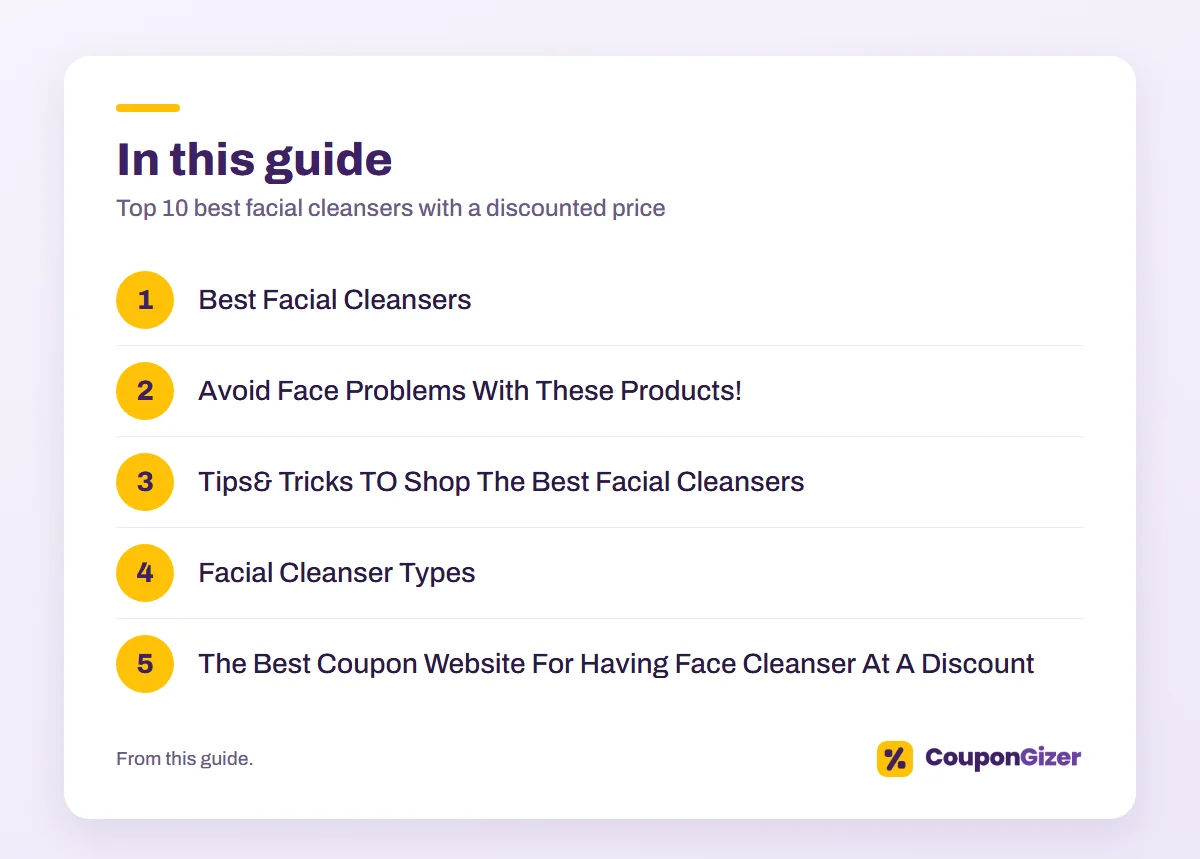 Top 10 best facial cleansers with a discounted price 3 In this guide: Top 10 best facial cleansers with a discounted price