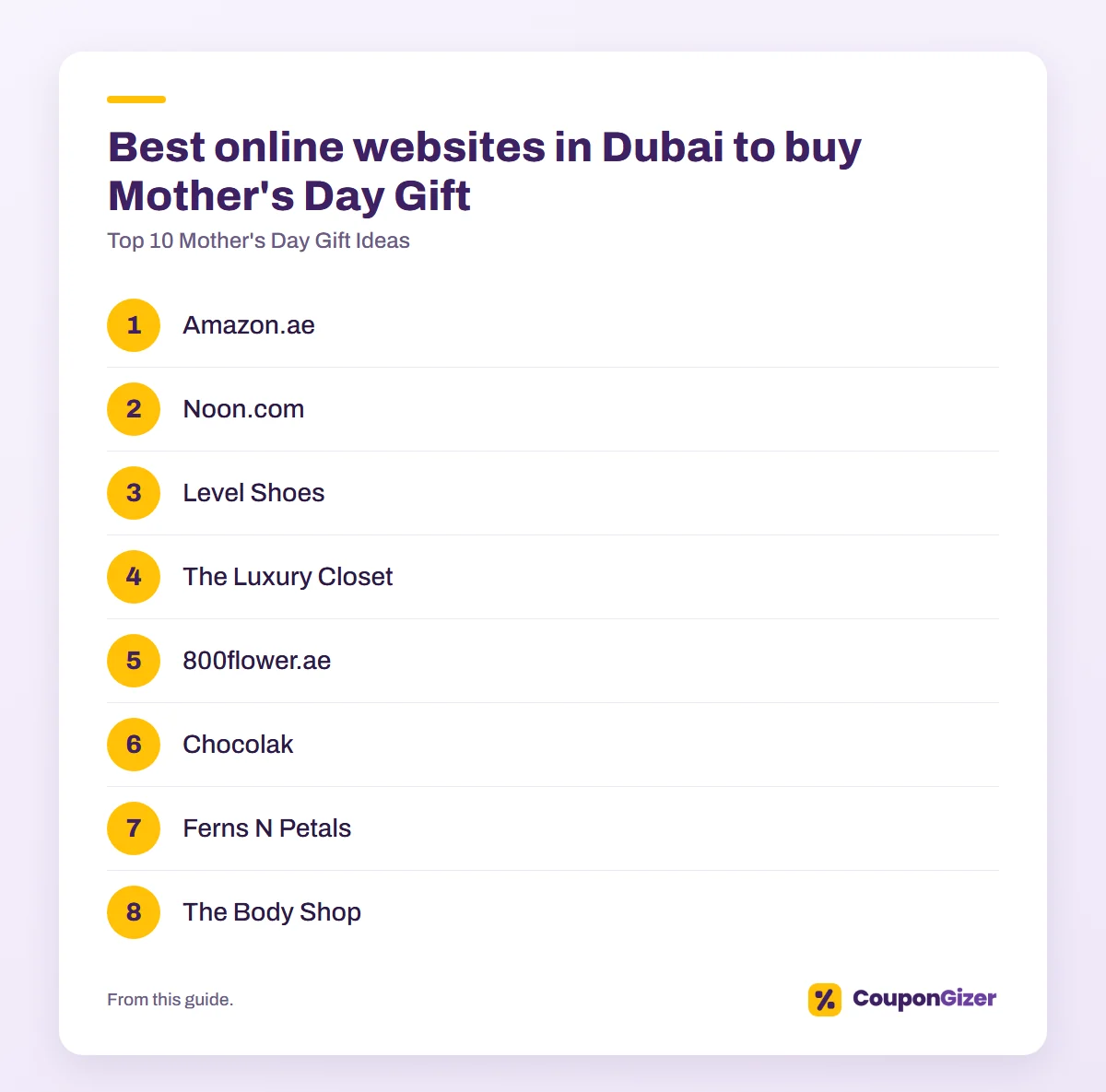 Top 10 Mother's Day Gift Ideas 4 Best online websites in Dubai to buy Mother's Day Gift – Top 10 Mother's Day Gift Ideas