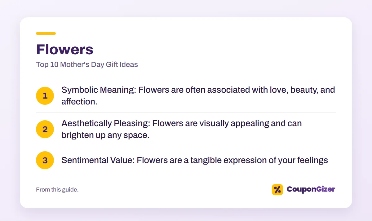 Top 10 Mother's Day Gift Ideas 3 Flowers – Top 10 Mother's Day Gift Ideas