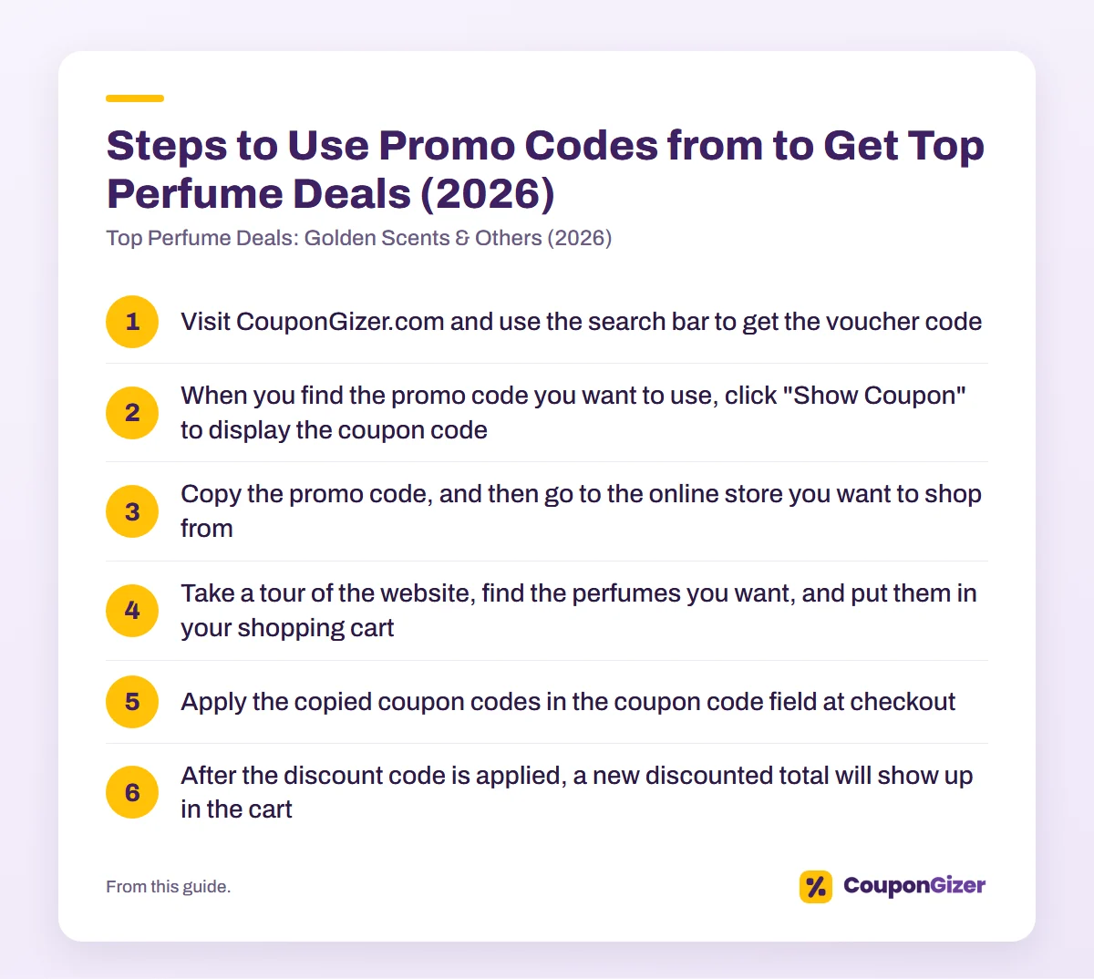 Top Perfume Deals: Golden Scents & Others (2026) 5 Steps to Use Promo Codes from to Get Top Perfume Deals (2026) – Top Perfume Deals: Golden Scents & Others (2026)