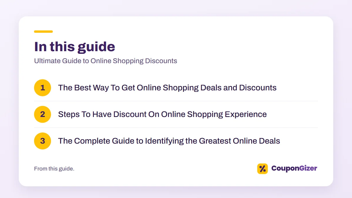 Ultimate Guide to Online Shopping Discounts 3 In this guide: Ultimate Guide to Online Shopping Discounts