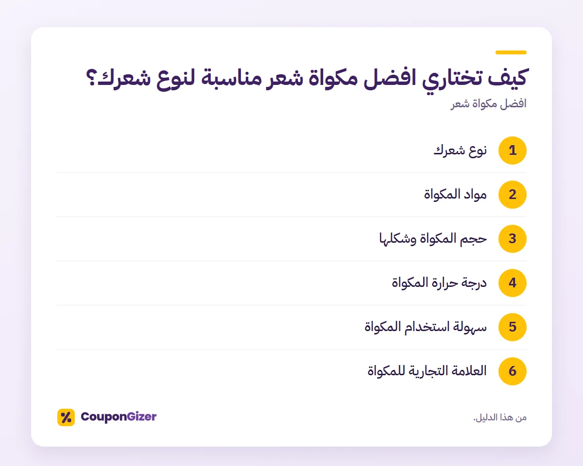 كيف تختاري افضل مكواة شعر مناسبة لنوع شعرك؟ – افضل مكواة شعر