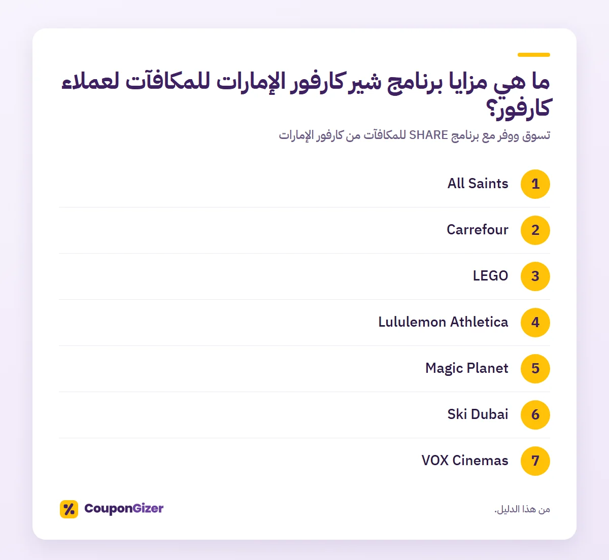 تسوق ووفر مع برنامج SHARE للمكافآت من كارفور الإمارات 3 ما هي مزايا برنامج شير كارفور الإمارات للمكافآت لعملاء كارفور؟ – تسوق ووفر مع برنامج SHARE للمكافآت من كارفور الإمارات