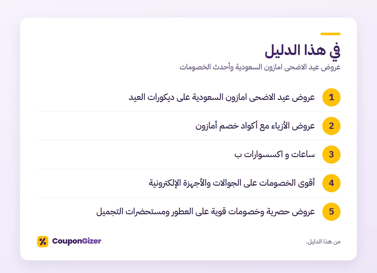 في هذا الدليل – عروض عيد الاضحى امازون السعودية وأحدث الخصومات